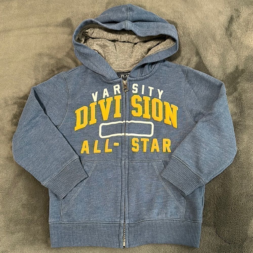 The Children’s Place Boys Varsity Logo Full Zip Hoodie Size 4T